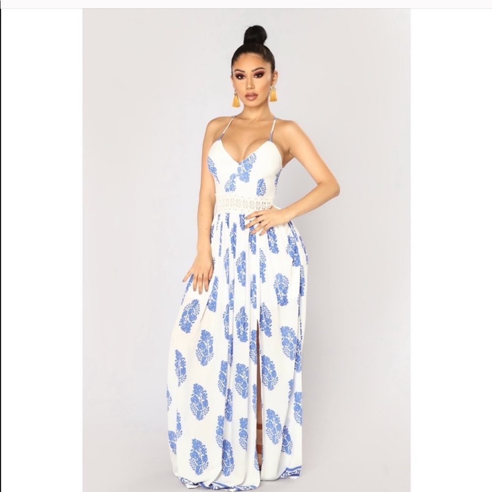 Holy slit maxi dress